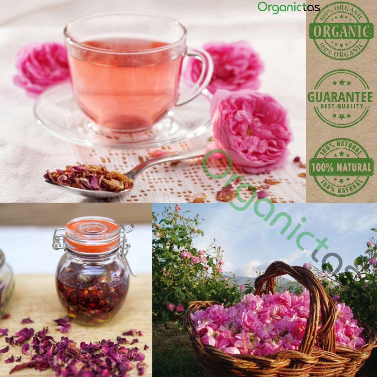ROSE FLOWER PETALS Tea Organic Edible Infusion Culinary Premium Quality 50/100g