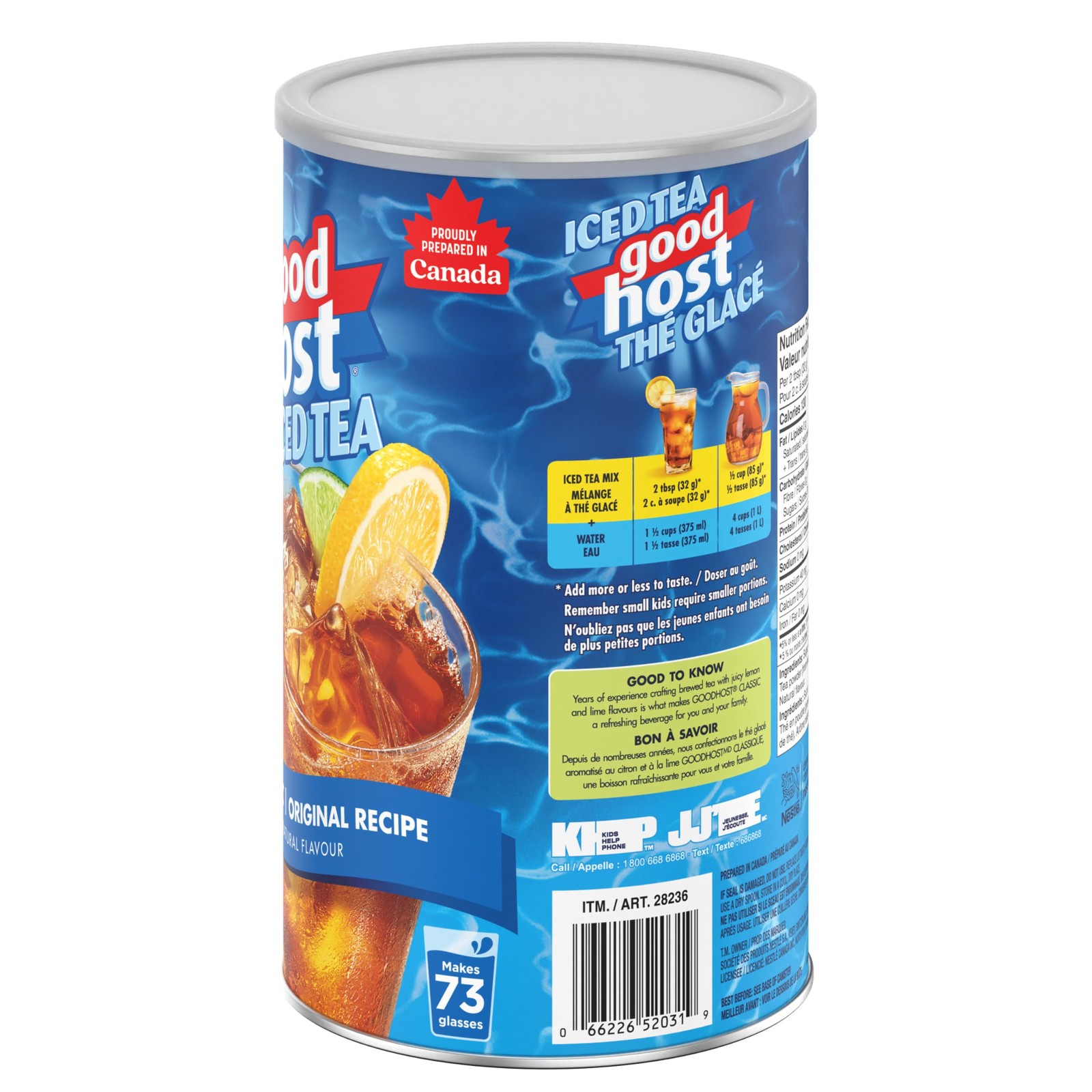 Good Host,Original, Iced Tea, 2.35kg/5.2lbs. {Imported from Canada}