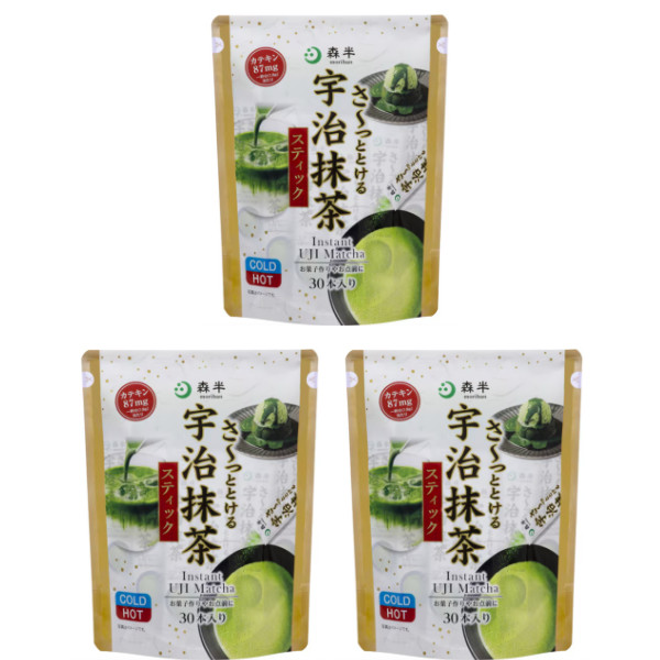 morihan Quick-Dissolving Uji Matcha Powder Sticks from Japan