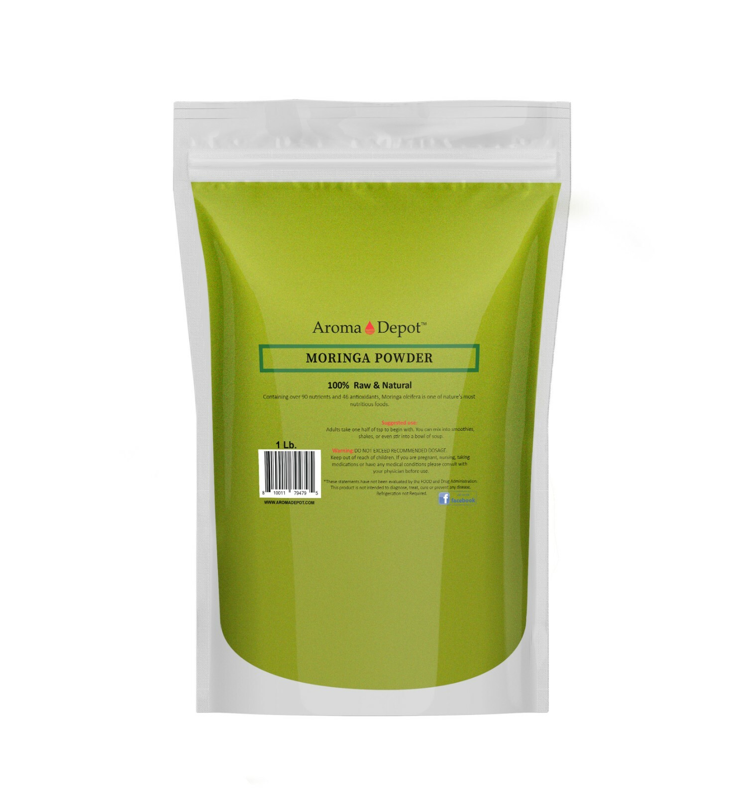 1lb Moringa oleifera Leaf Powder 100% Pure Natural Superfood Gluten Free