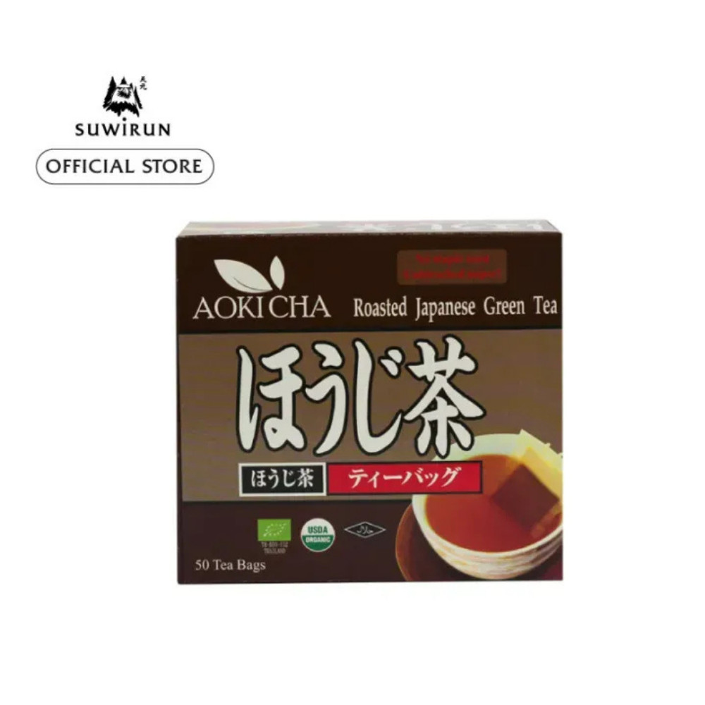 Hojicha Tea Bags Roasted Green Tea Smooth Toasted Flavor 50 Bags x 4 Box