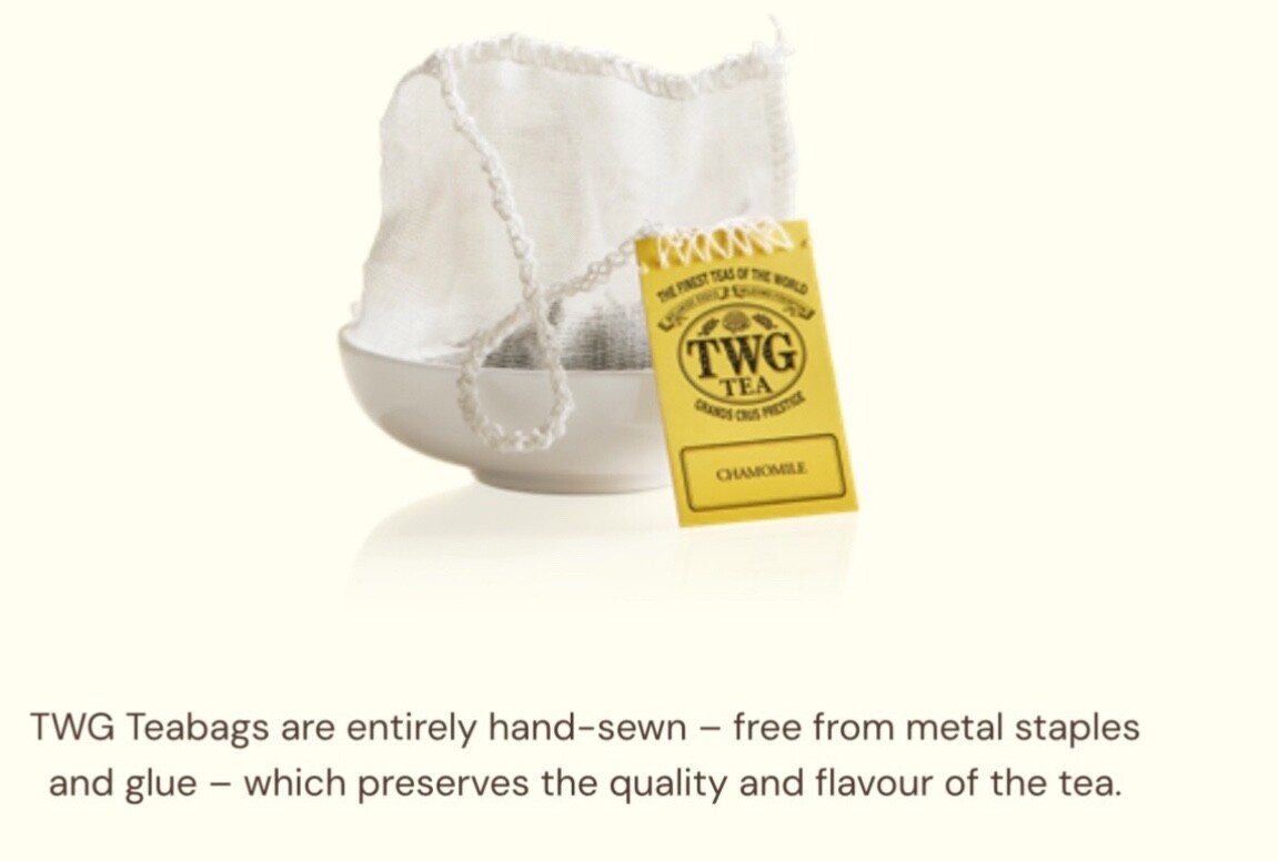 TWG Tea English Breakfast Earl Grey Moroccan Mint Oolong Prestige Teabags