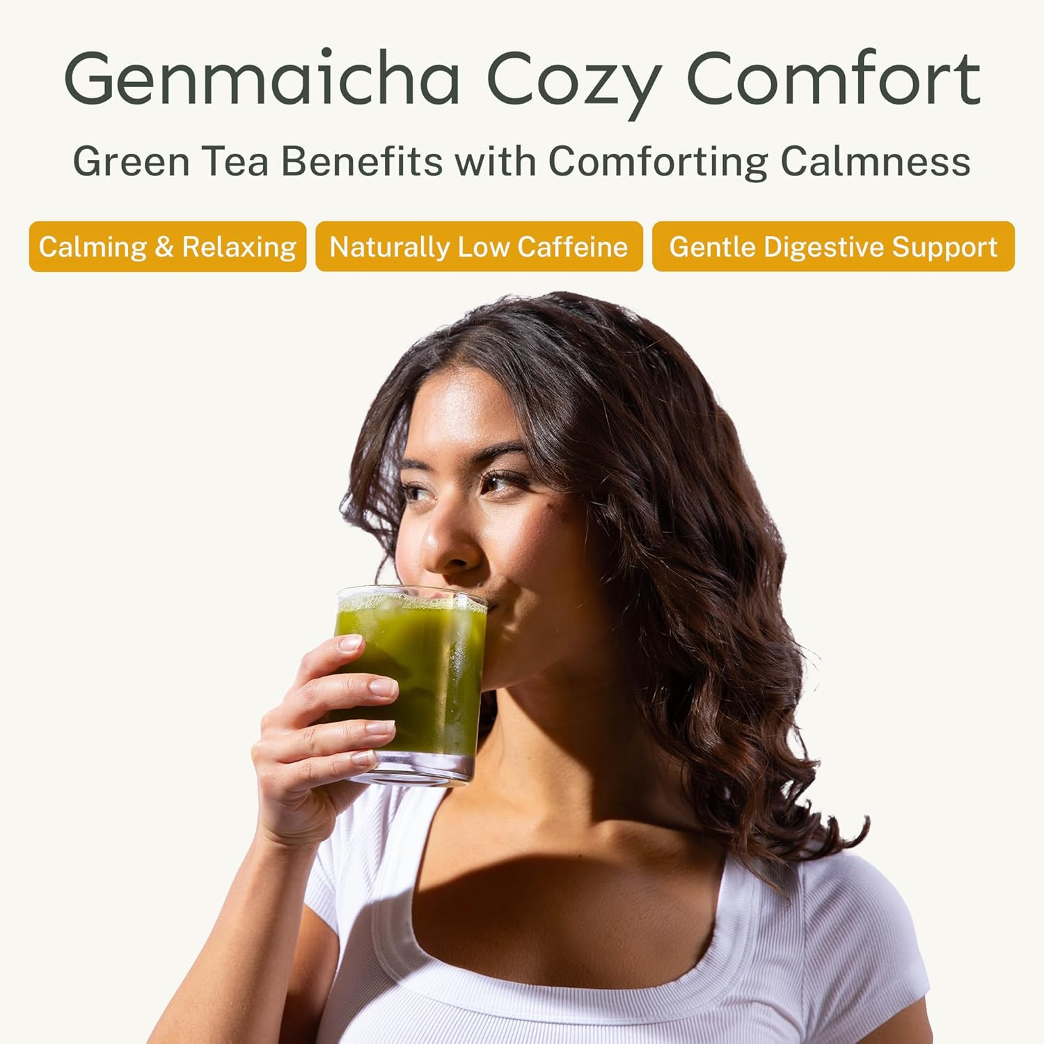 Organic Genmaicha & Sencha Green Tea Powder – 175 Servings, Resealable Pouch