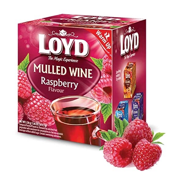 LOYD Mulled Wine tea: RASPBERRY Made in EU- FREE SHIPPING