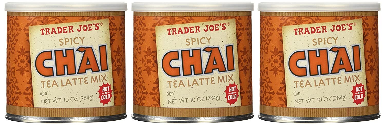3 Packs Trader Joe’s Spicy Chai Tea Latte Mix 10 oz Each Pack, Total 30 oz