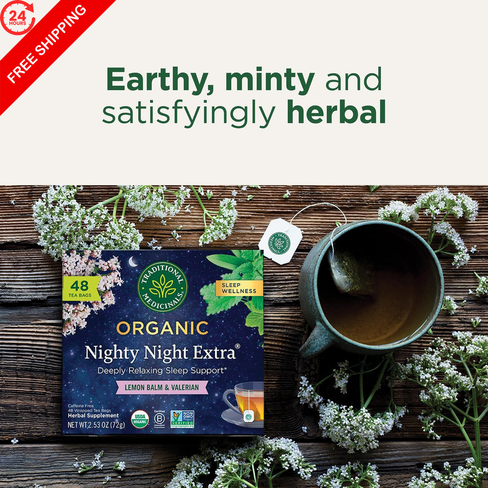 Traditional Medicinals Organic Nighty Night 48 count (Pack of 1), No Color