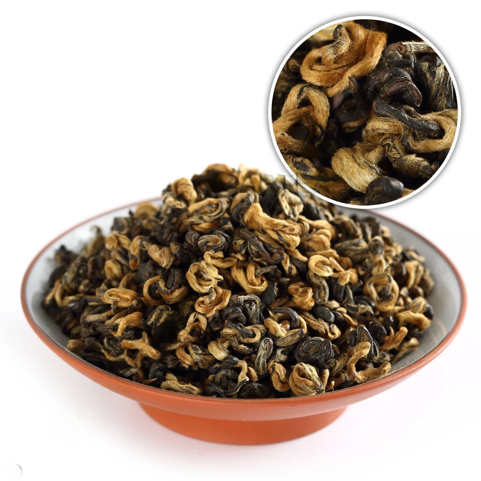 Supreme Yunnan Black Tea Fengqing Dian Hong Dianhong Snail Golden Buds 250g