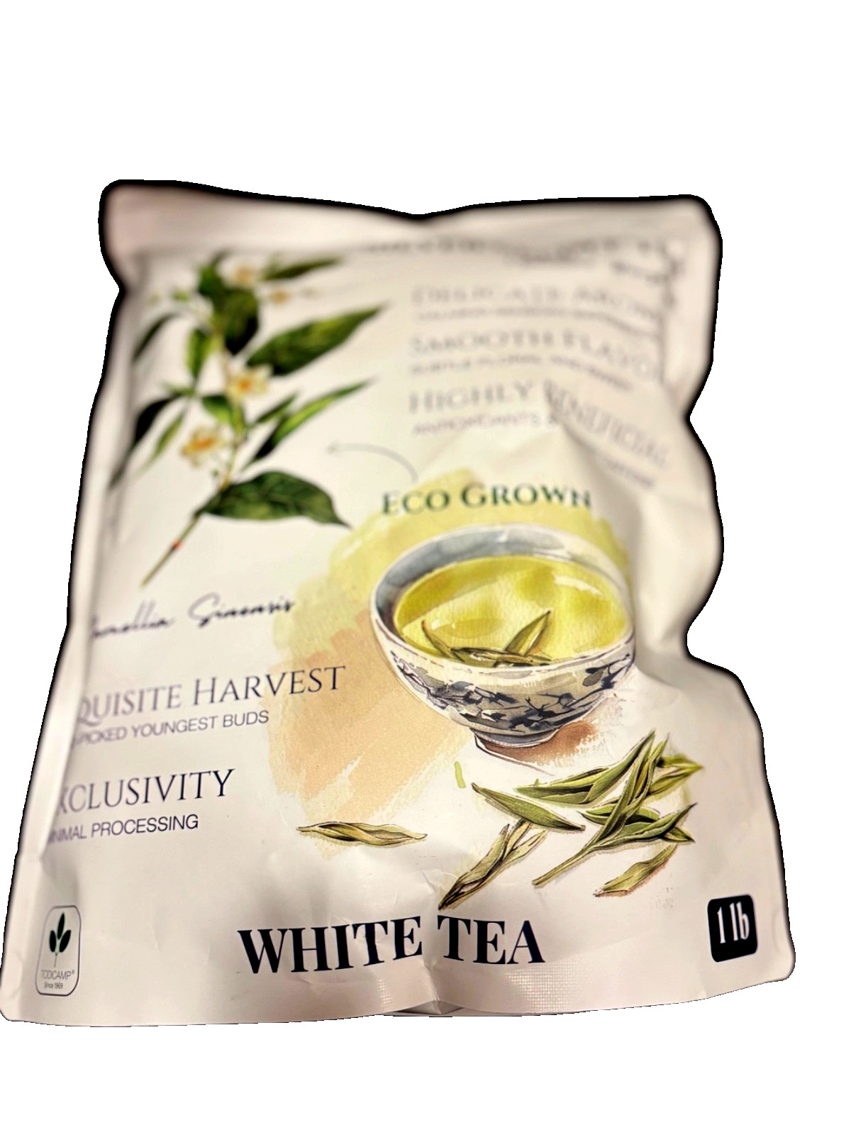 TODICAMP – SILVER NEEDLE WHITE TEA – 1 lb- BAIHAO YINZHEN – FUJIAN CHINA