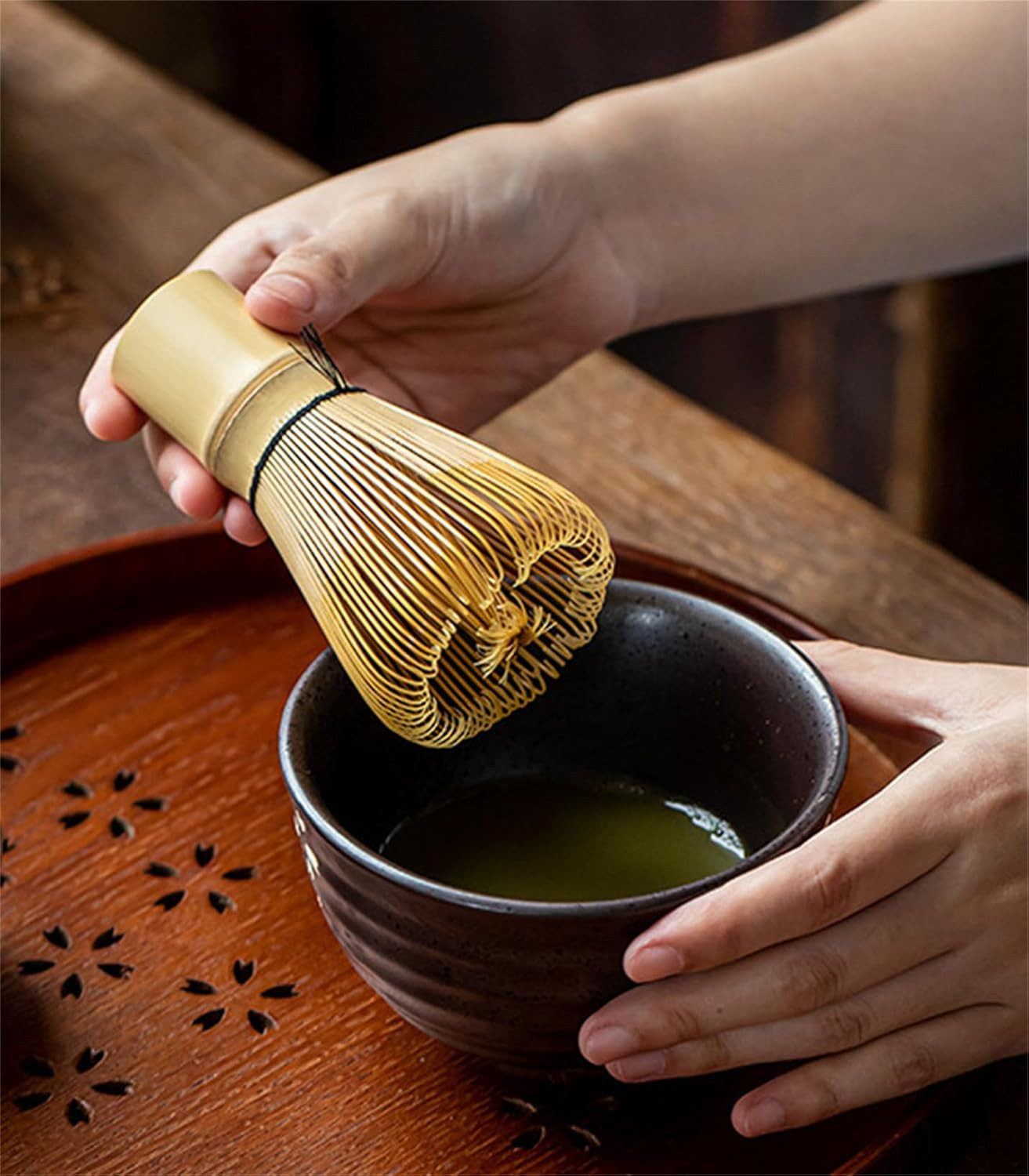 Matcha Whisk – Bamboo Whisk for Matcha Powder, Handcrafted Organic Traditional J