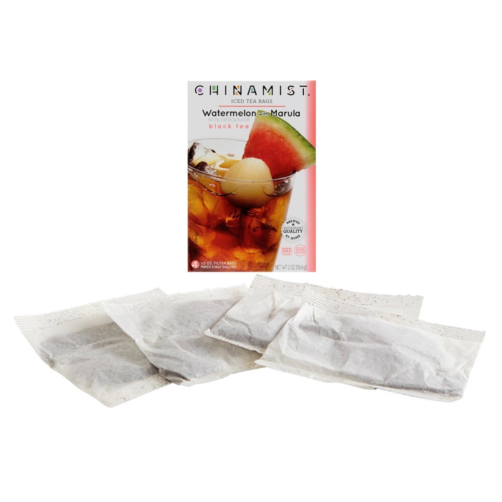 China Mist Watermelon with Marula Iced Tea Bags, 4-Count Box, 6-Pack