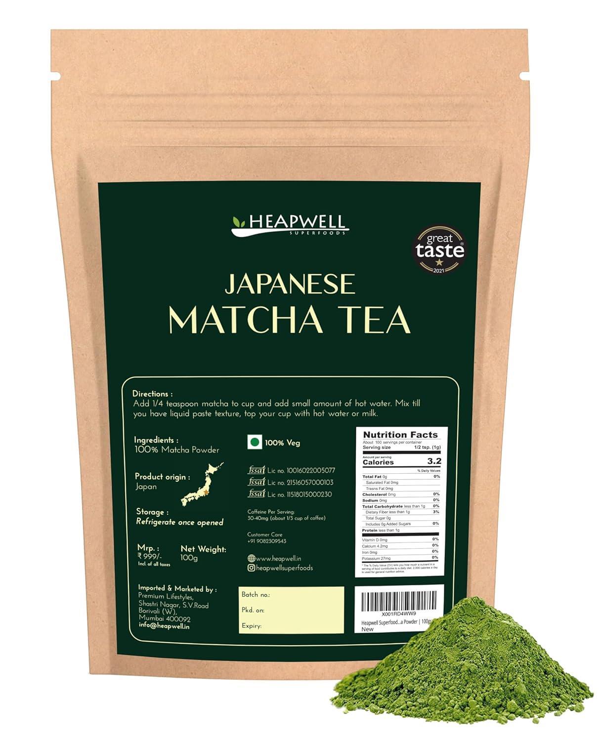 New Matcha Green Tea (100gm) Weight Management High In Antioxidants Detoxifying