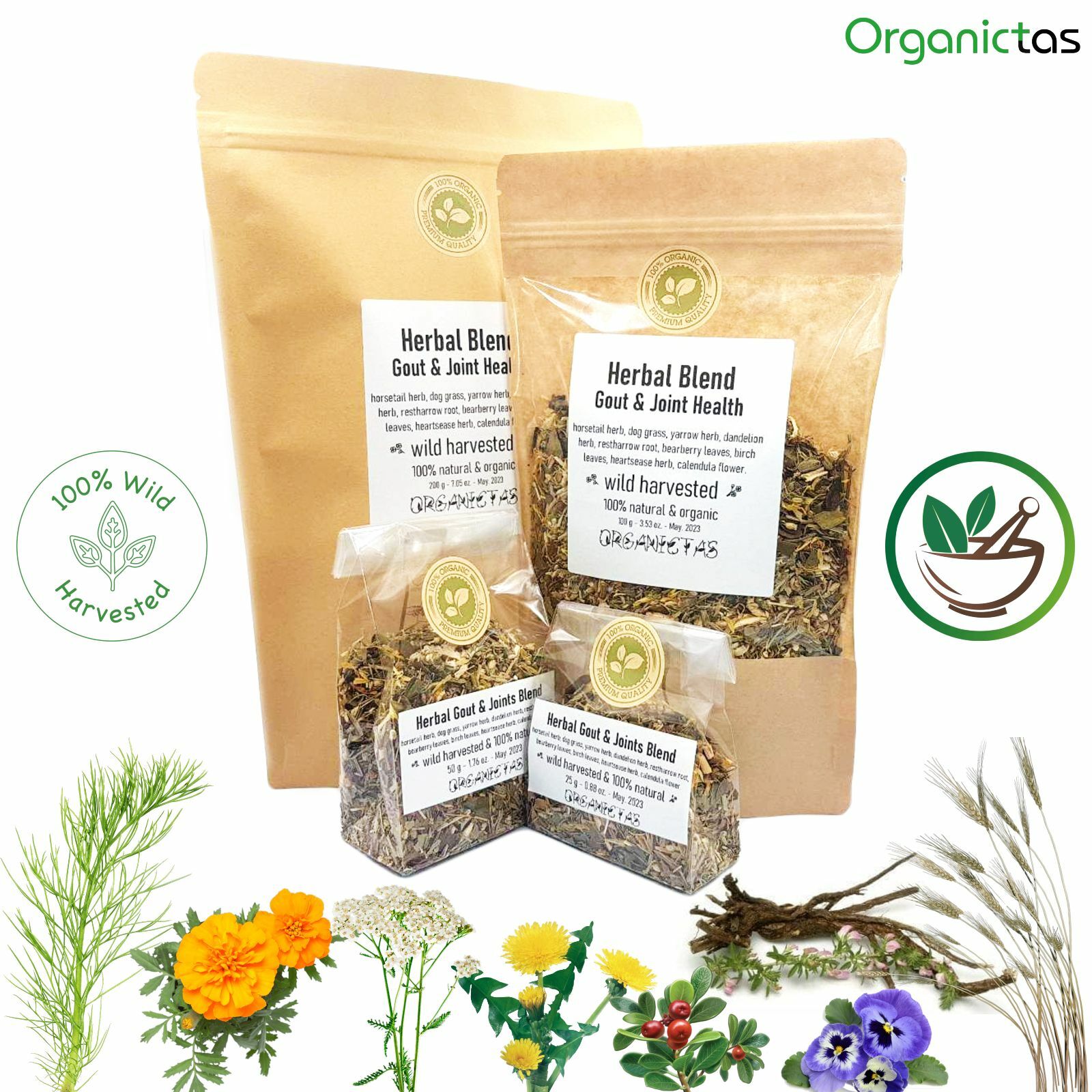 Gout Relief Herbal Tea in Gout, Arthritis, Rheumatism, Uric Acid, Joint Support