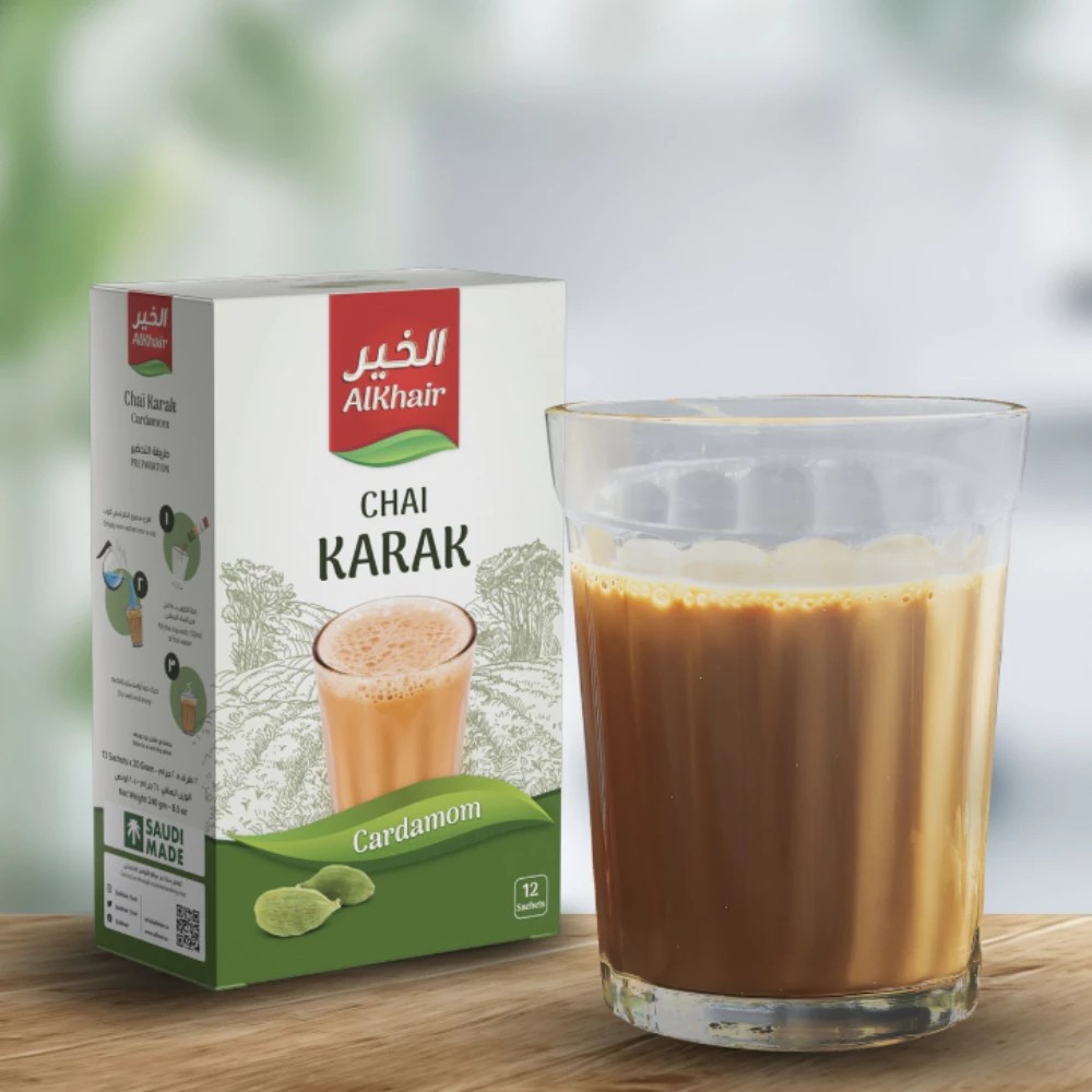 Karak Chai Instant Milk Tea Premix Sugar Free Cardamom Tea 12 Sachets 3 Packs