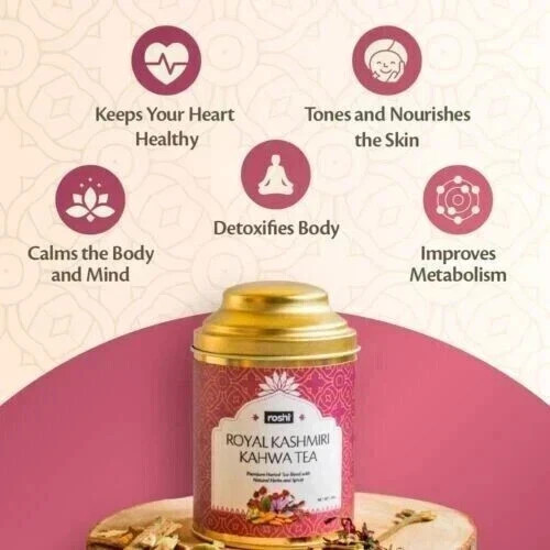 Roshi Royal Kashmiri Kahwa Tea 100g Free Shipping World Wide