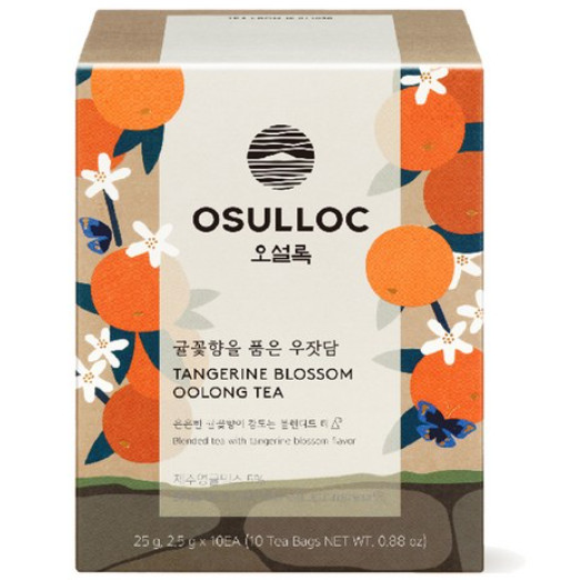 OSULLOC Tangerine Blossom Oolong Tea Bags 2.5g 3 Bags 1 Pack