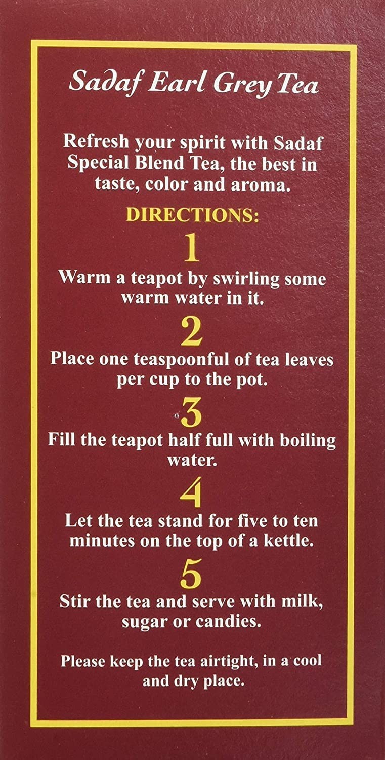 Earl Grey Tea Loose Leaf Box 16 Oz Special Blend Ceylon Black Sri Lanka