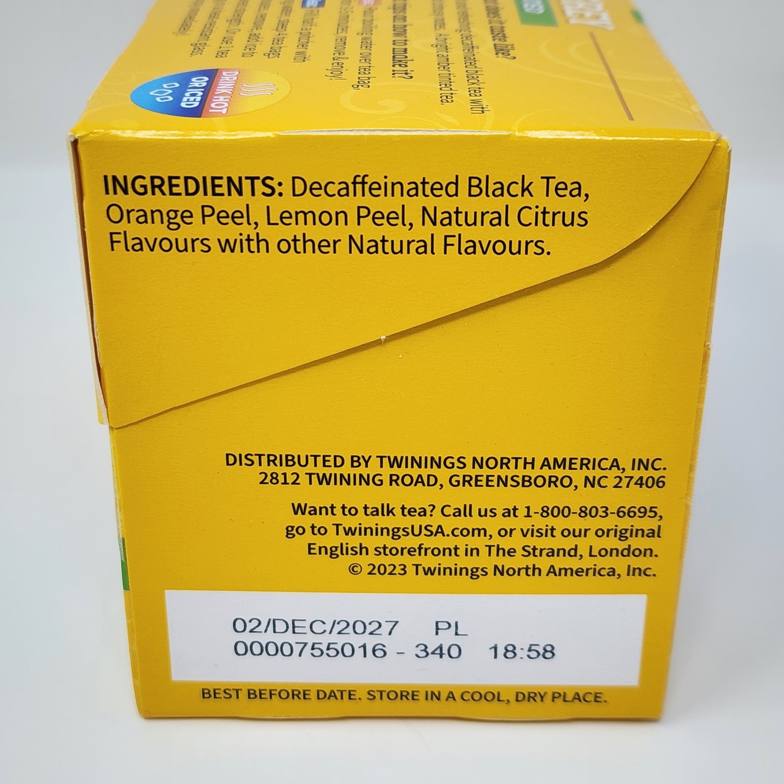 Twinings Lady Grey Decaffeinated Black Tea (240 Tea Bags) Exp 12/2027