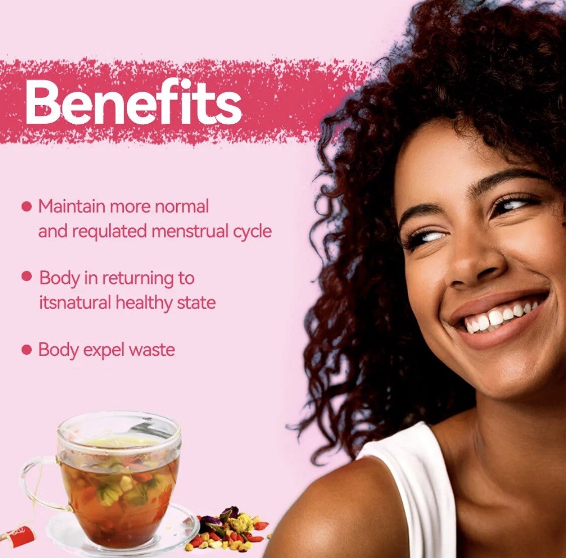 Fibroid Tea for Women Shrink Ovarian Cysts, Natural Remedy for Women Pregnancy