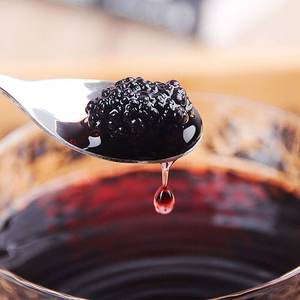 Dried Black Mulberries 黑桑葚 12.35Oz(350G) Fruit Tea Sun-Dried Mulberries