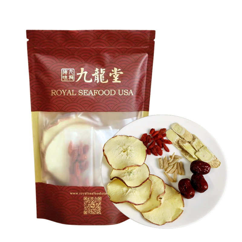 Astragalus Apple slices herbal tea, 1 serving, No caffeine 九龍堂 黄芪苹果元气茶 补水 1份装