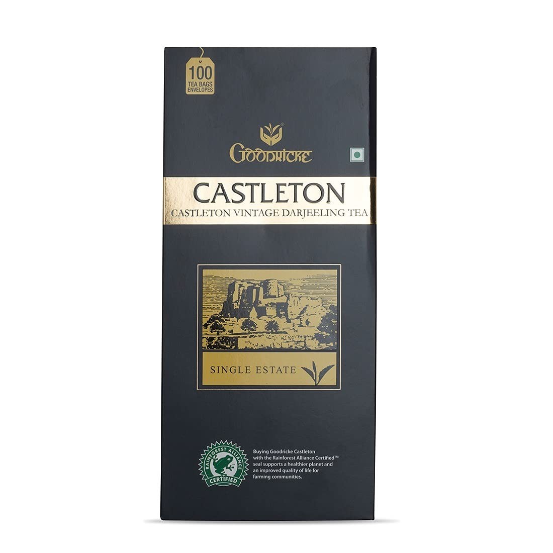 GOODRICKE Castleton Vintage Darjeeling Tea Bags 100 Tea Bags |Exclusive Tea 180g