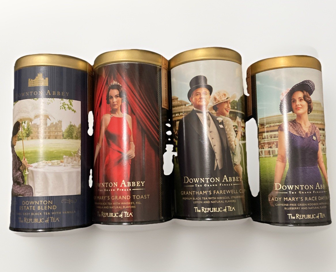 The Republic Of Tea Downton Abbey Likited Addition Lot Of (4) 144 Bags H134