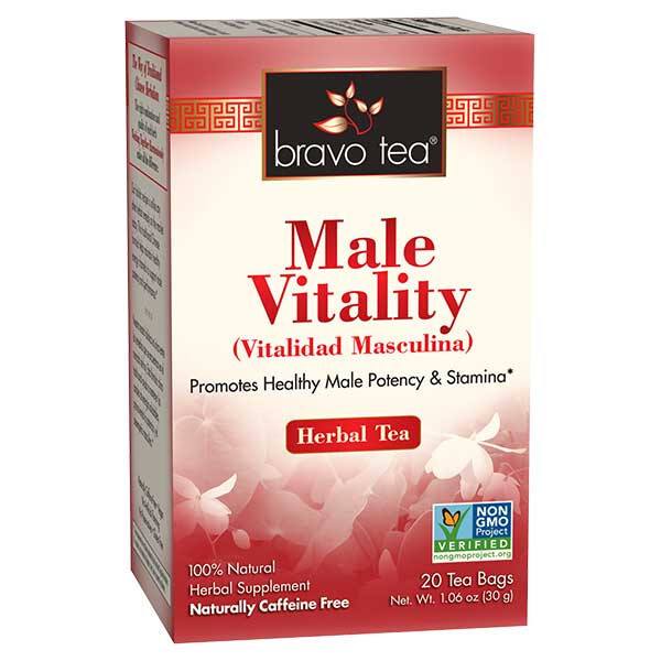 Bravo Herbal Tea Male Vitality 20 Tea Bags Male Potency & Stamina NO GMO