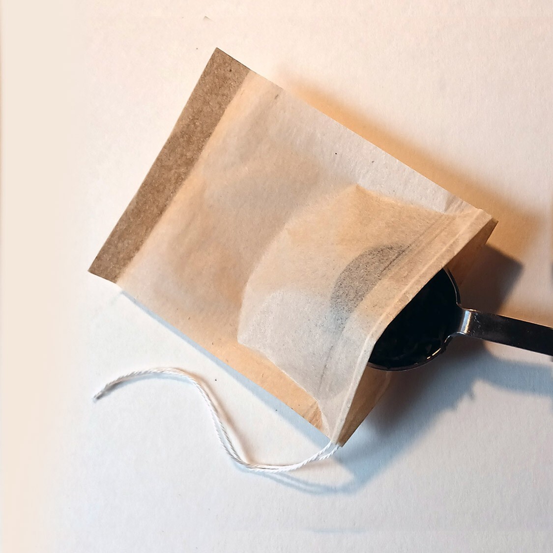 tea bags – unbleached paper, cotton string, single use – 100 count