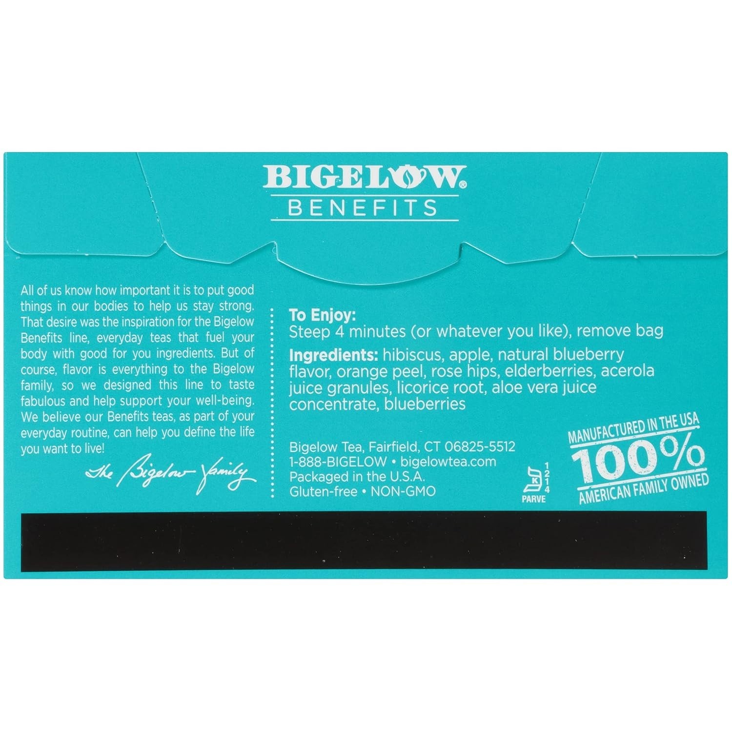 Cinnamon & Black Berry Tea Bags, 18 ct – Moderately Sweet with Healthy Perks