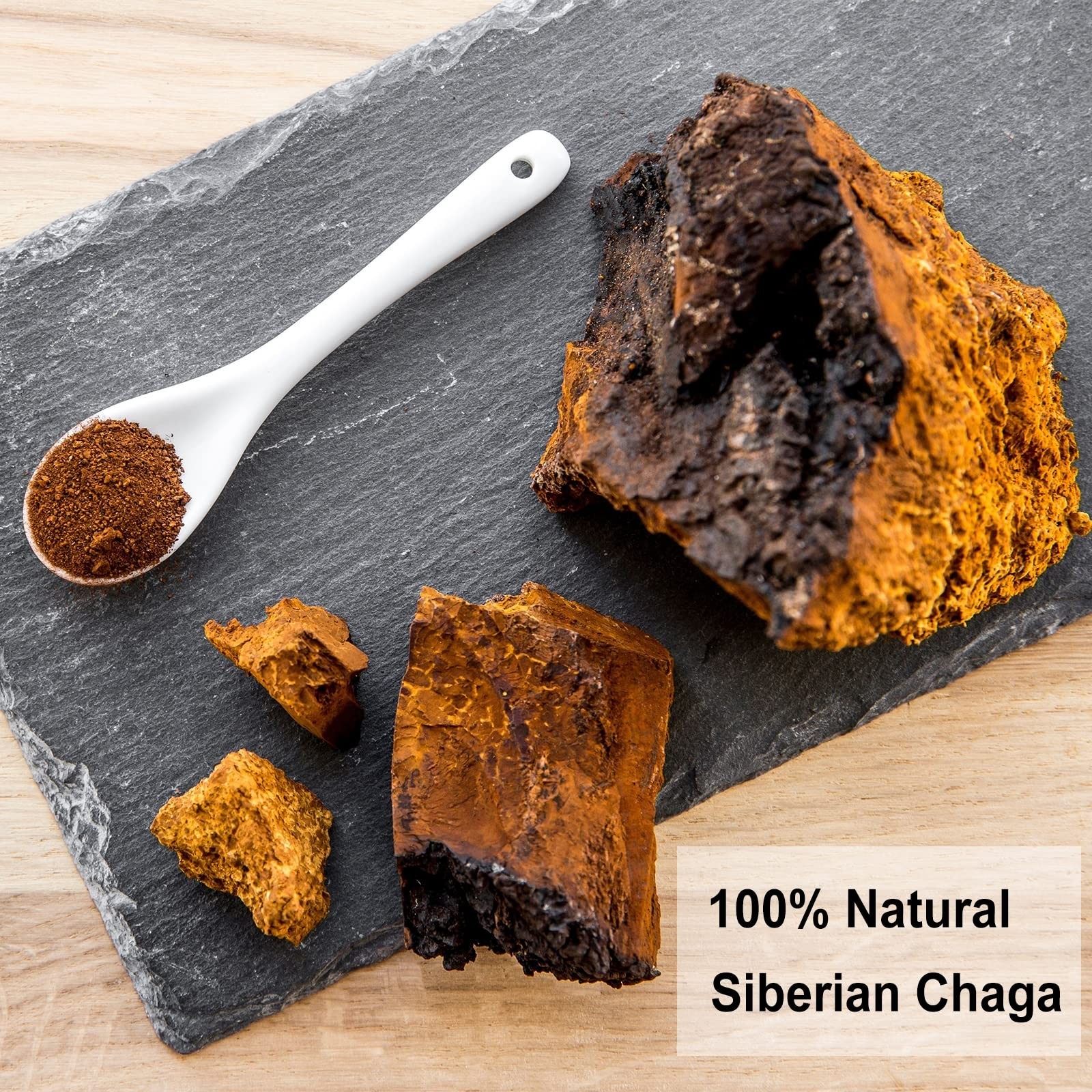Chaga Mushroom Tea Bags – 100% Pure, Wild Harvested, Caffeine-Free, Non-GMO – 80