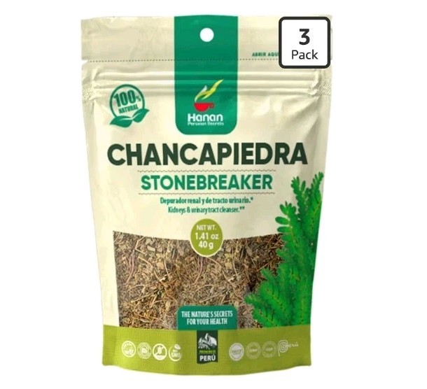 Hanan Peruvian Secrets 3 Pack Chancapiedra Herbal Tea 100% Natural Stonebreaker