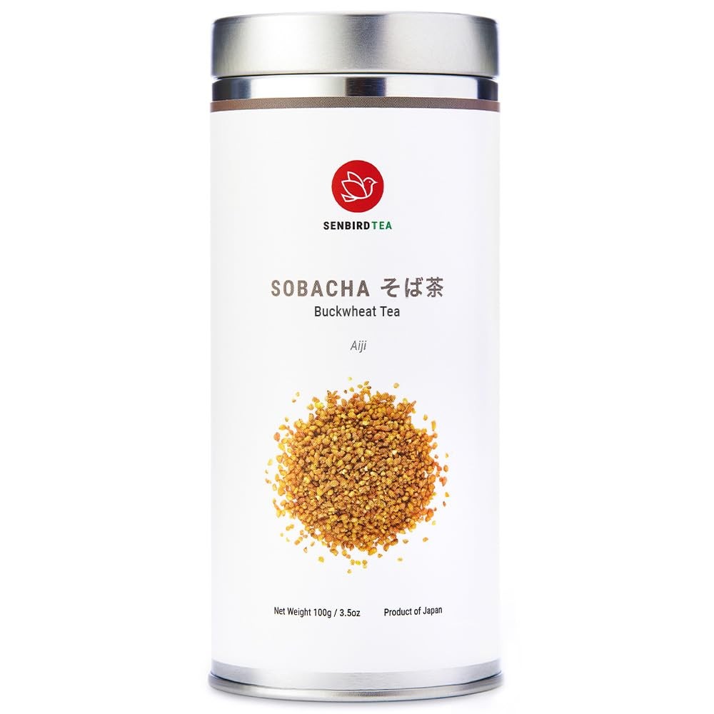 Senbird Premium Sobacha – Japanese Soba Buckwheat Tea – From Hokkaido – Loose…
