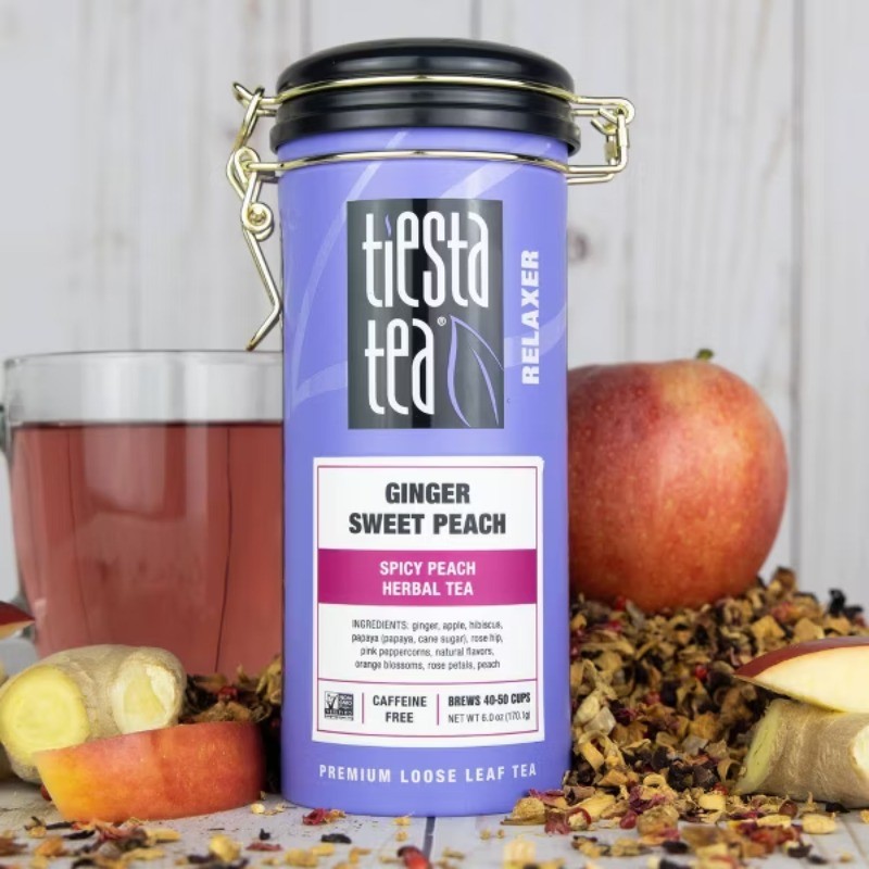 Ginger Herbal Loose Leaf Tea Tin – 6oz