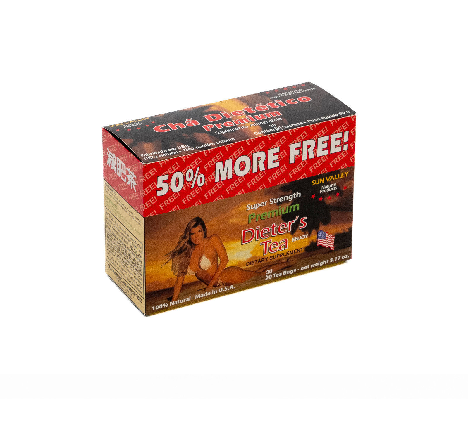 SUN VALLEY PREMIUM DIETERS TEA – SUPER STRENGTH – 8 tea boxes