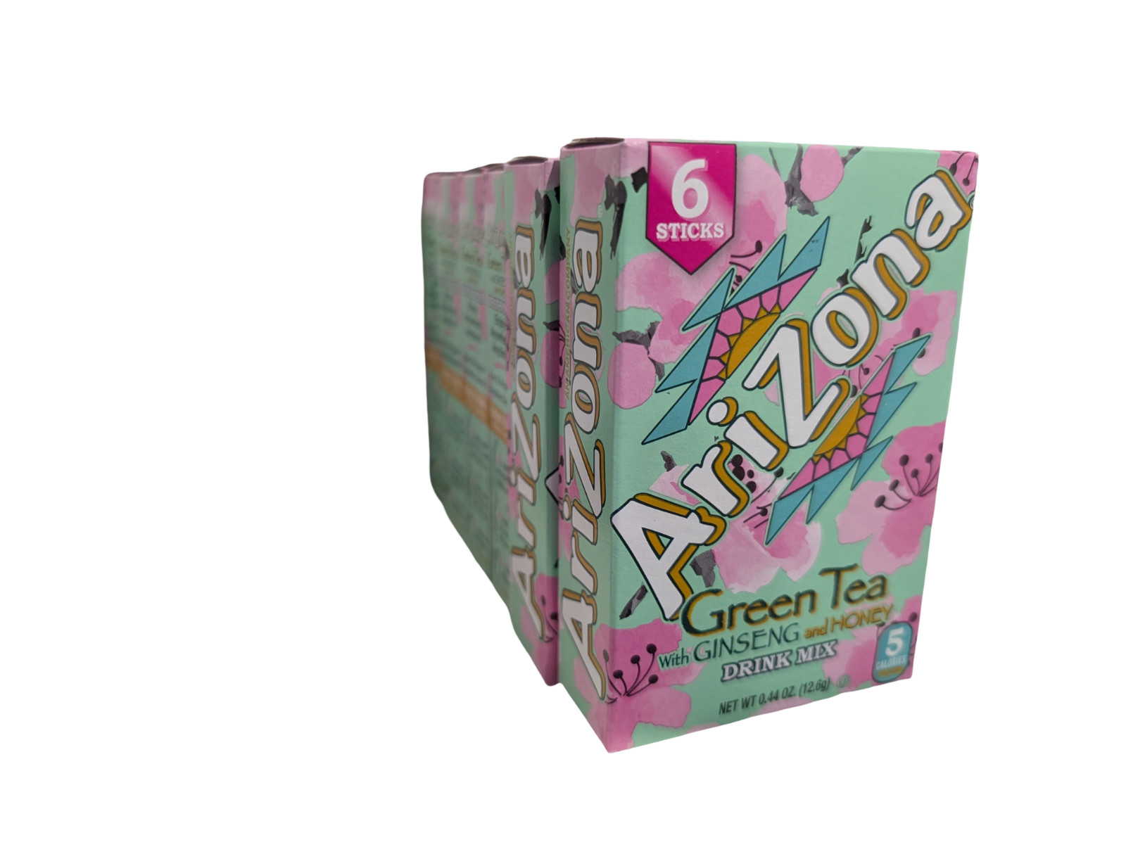 Arizona Green Tea drink mix with Ginseng and Honey – On-the-Go packs 6 boxes