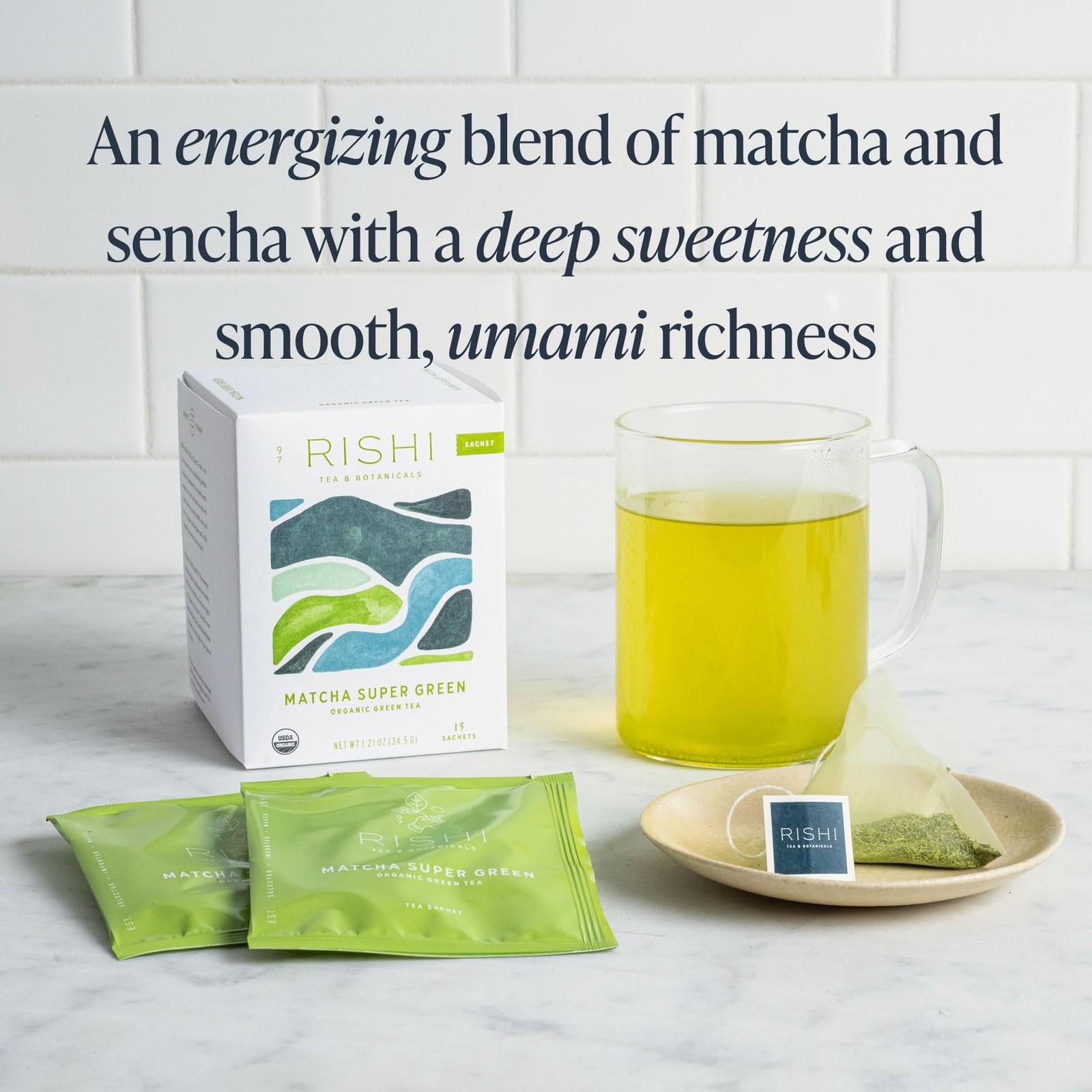 Rishi Tea Matcha Super Green Japanese – 15 Count (Pack of 1), No Color