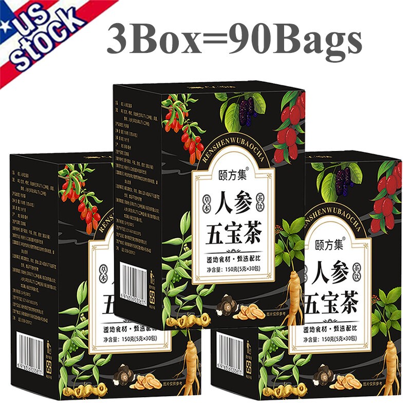 30pcs Ginseng six treasure tea , Kidney tea ,liver tea , red date kidney health