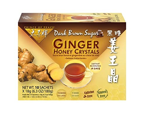 American Ginseng Ginger Honey Crystals Pack Of 10 Instant Drink 063 Ounce