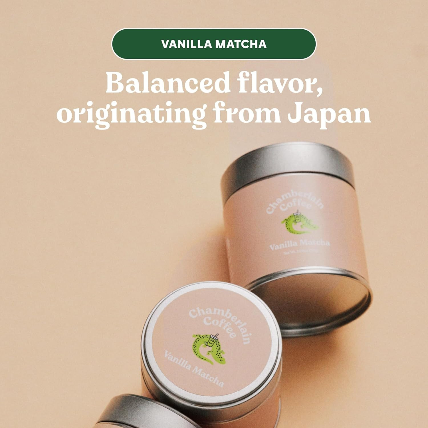 Vanilla Matcha Green Tea Powder – Madagascar Vanilla + Ceremonial Grade – Hot or