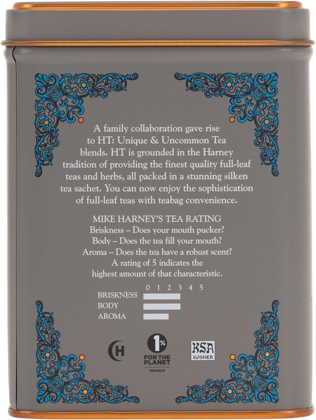 HT English Breakfast Black Tea, 20 Sachets in Tin | Full-leaf black tea, Ceylon
