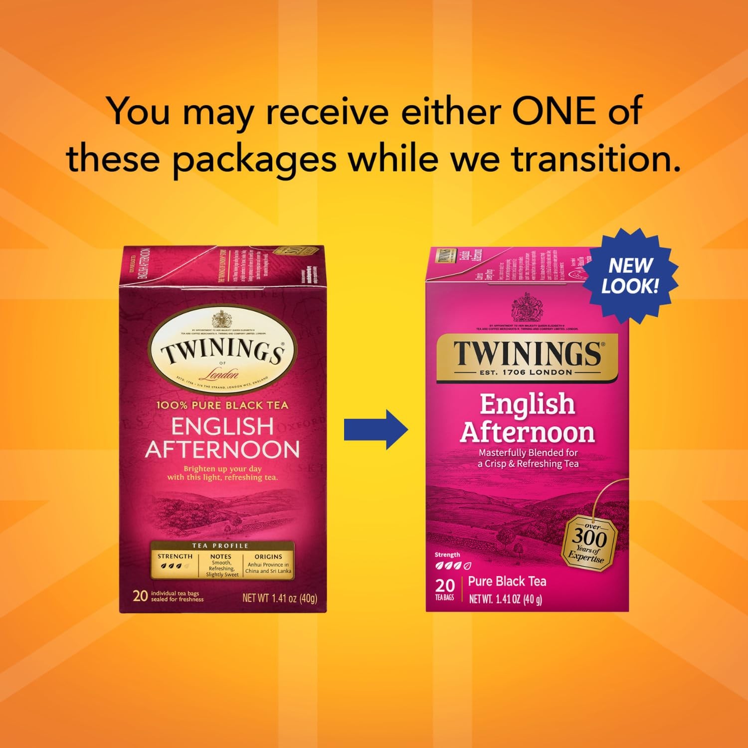Twinings Classics English Afternoon Black Tea 20 Count Tea Bags Pack