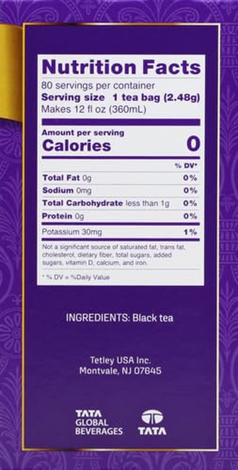 British Blend Premium Black Tea, Regular, 80 Teabags (Pack of 1)
