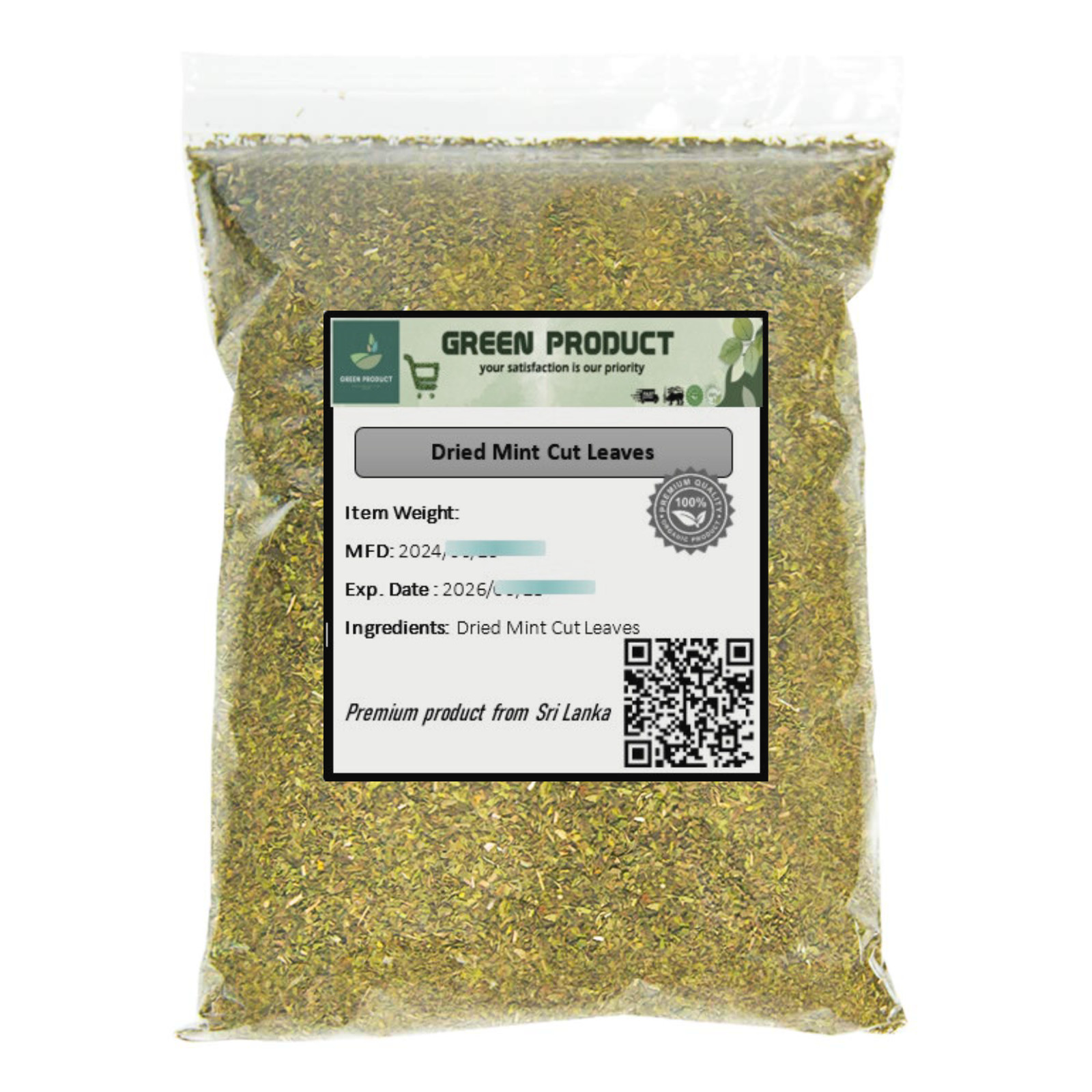Dried Mint Cut Leaves | 100% Natural Organic Pure Peppermint | Herb Cooking Tea