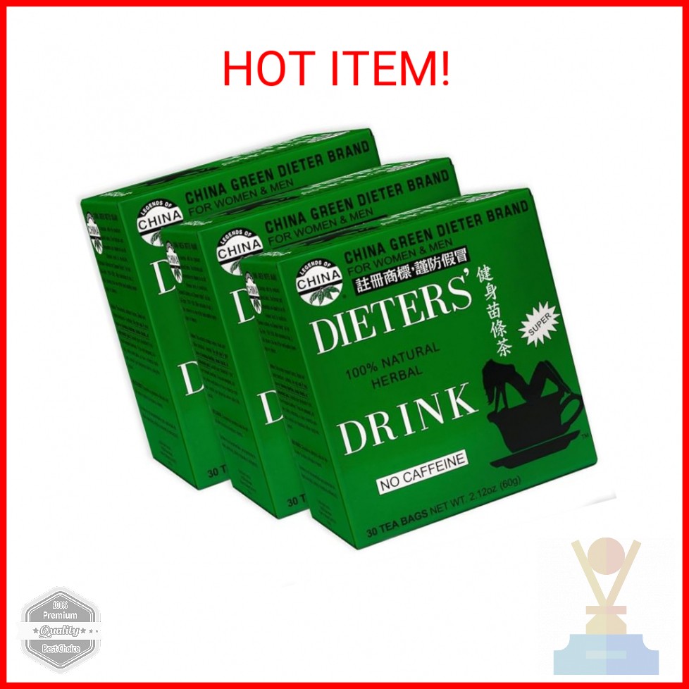 Uncle Lee’s Senna Tea 3-Pack – Green Dieter’s Drink, Caffeine-Free 100% Natural