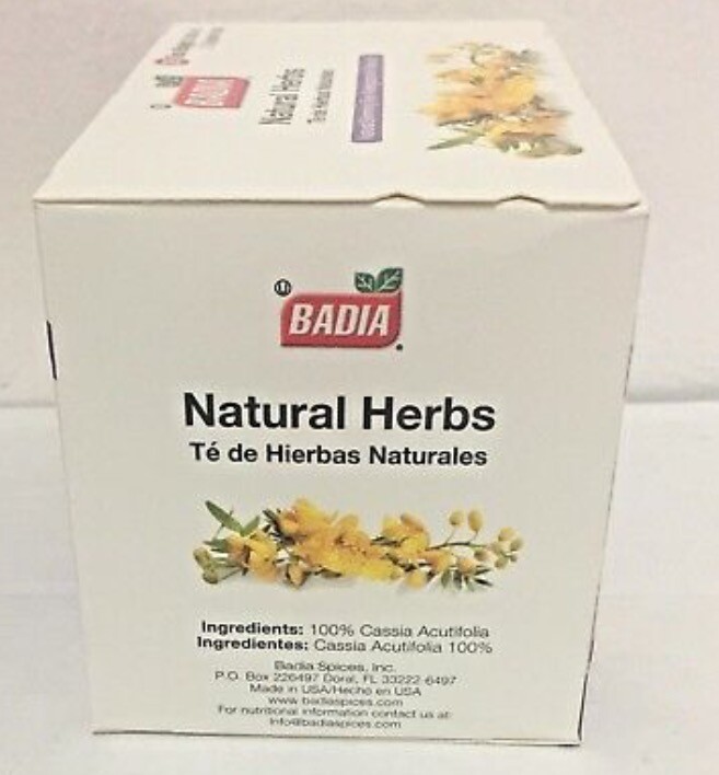 Badia Natural Herbs Slimming Tea. Te De Hierbas Naturales. Adelgazante.Pack of 2