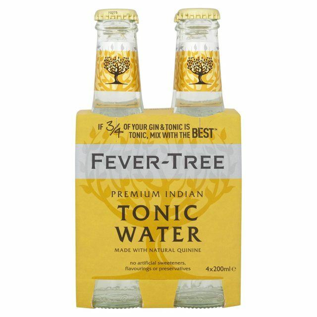 Fever-Tree Indian Tonic Water – 4 x 200ml (27.05fl oz)
