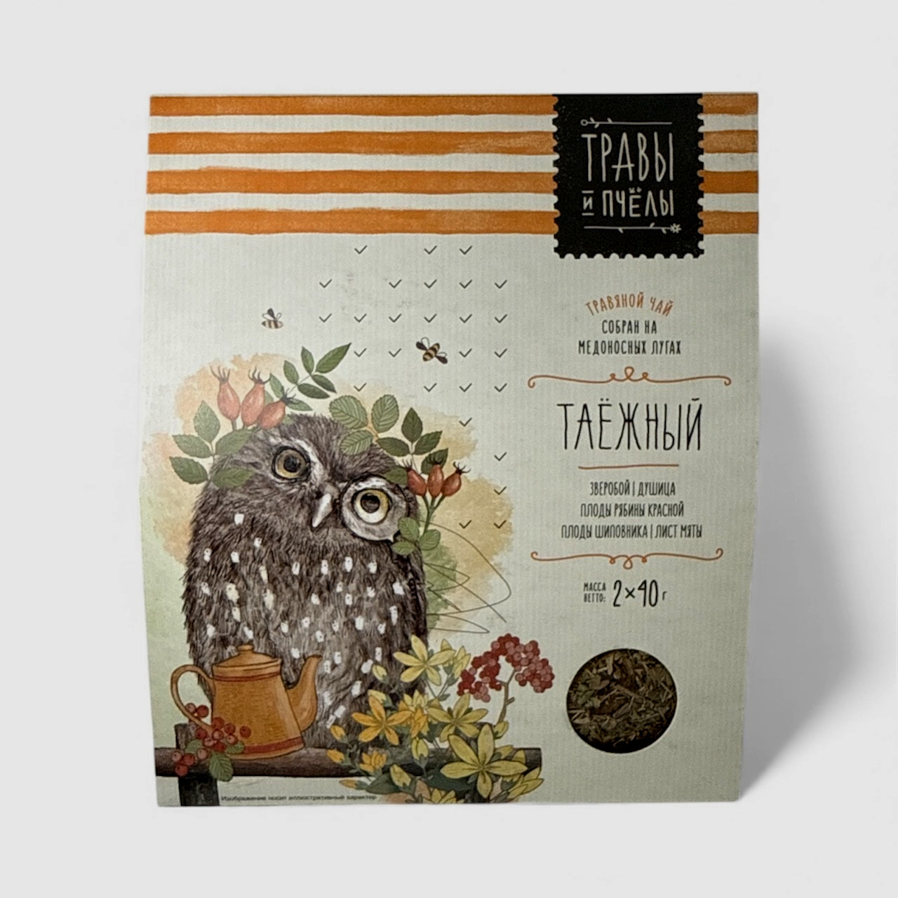 Taiga Herbal Tea 2x40g – St. John’s Wort, Oregano, Rowan Berries, Rosehip, Mint