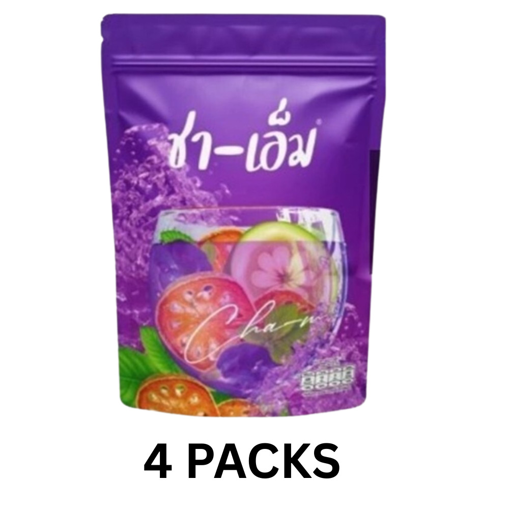 Cha-M Herbal Tea 150g x 4 Bags Thai Herbal Drink Natural Blend