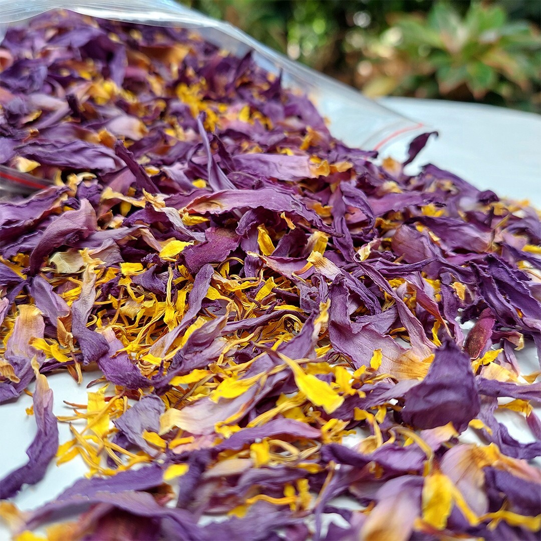 500g Ceylon Dried Blue Lotus Cut Flowers Nymphaea Caerulea Egyptian Herbal Tea