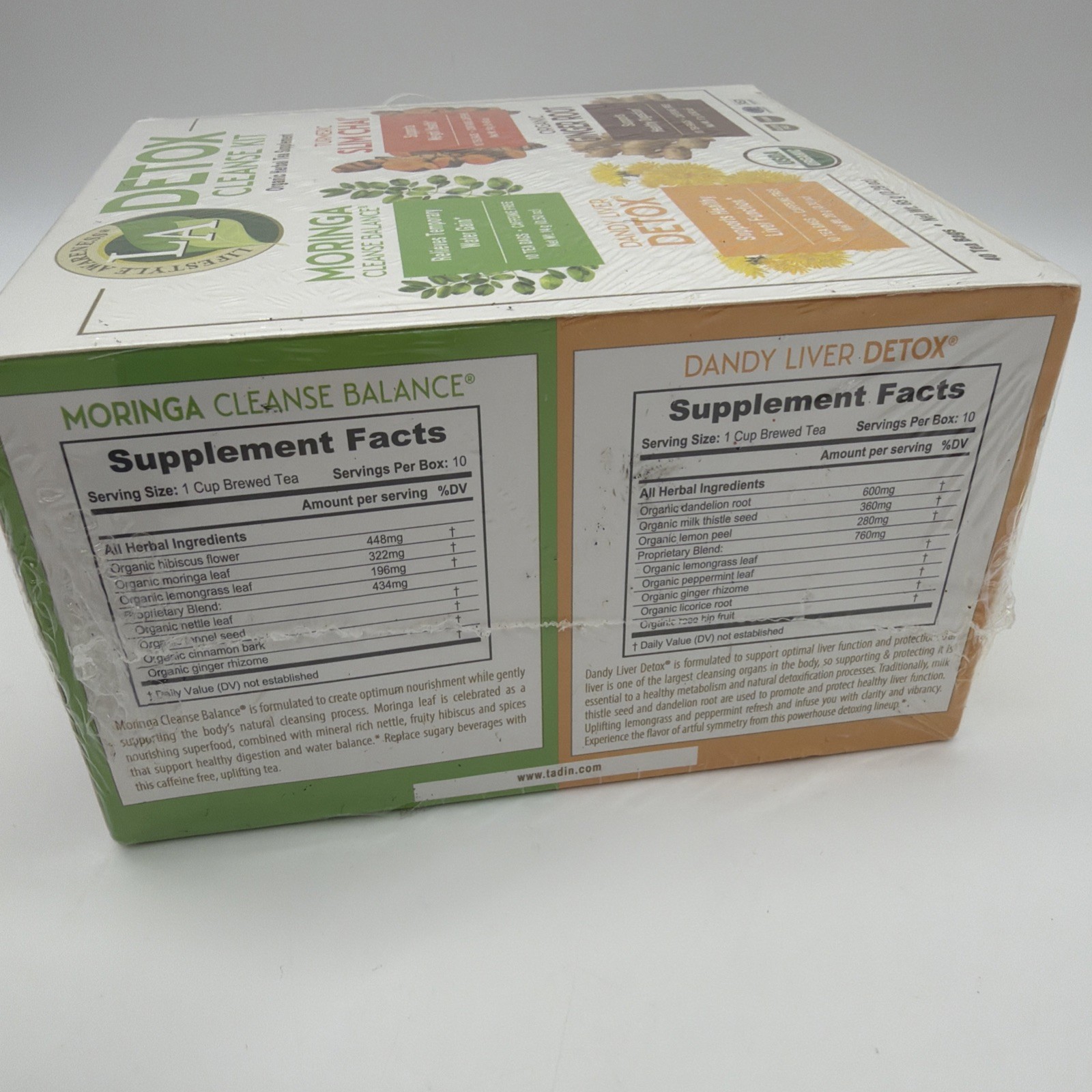 Lifestyle Awareness Detox Cleanse Kit Organic Tea 40 Bags Healthy Lifestyle Tea